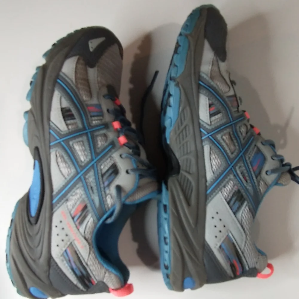 Asics Gel Venture 5 Women’s Size 10 t5n8n Grey~Blue~Orange